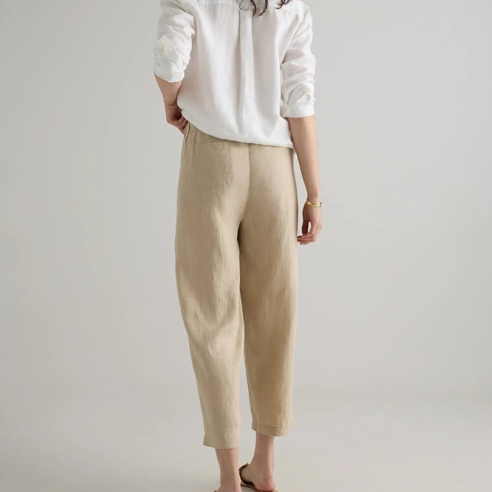 NWT Quince 100% European Linen Pants in Driftwood - Picture 4 of 7